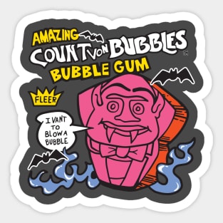 Count Von Bubbles Sticker